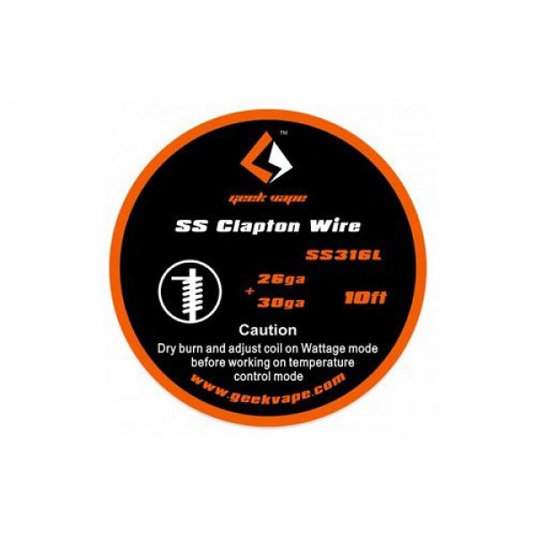 GEEKVAPE Resistenza SS Clapton Wire SS316l (26ga+30ga)